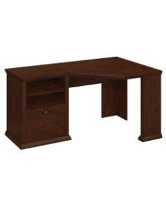 Bush Furniture Yorktown Corner Desk, Antique Cherry, Standard Delivery