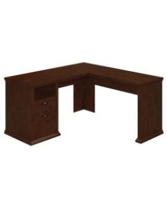 Bush Furniture Yorktown L Shaped Desk, Antique Cherry, Standard Delivery