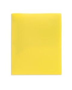 Office Depot Brand School-Grade 2-Pocket Poly Folder, Letter Size, Yellow