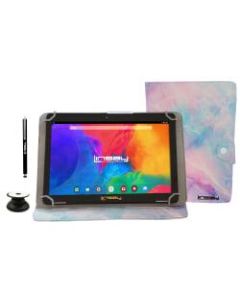 Linsay F10IPS Tablet, 10.1in Screen, 2GB Memory, 32GB Storage, Android 10, Pink Marble