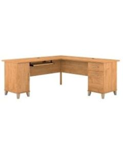 Bush Furniture Somerset L Shaped Desk, 72inW, Maple Cross, Standard Delivery