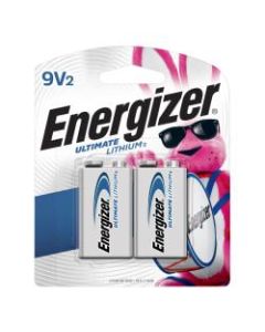Energizer Ultimate 9-Volt Lithium Batteries, Pack Of 2
