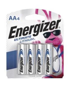 Energizer Ultimate Lithium AA Batteries - For Mouse, LED Light, Laser Level, Stud Finder - AA - 96 / Carton
