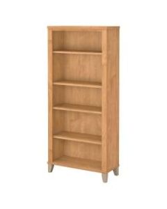 Bush Furniture Somerset 5 Shelf Bookcase, Maple Cross, Standard Delivery