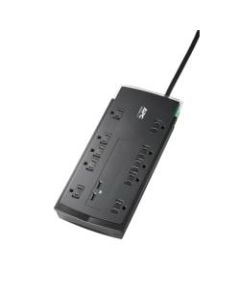 APC Performance SurgeArrest 10-Outlet And 2-USB Surge Protector, 6ft Cord, Black, P10U2