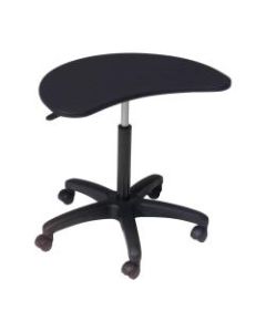 Balt Pop Laminate Laptop Station, 21 1/4in - 31 1/4inH x 25 3/4inW x 15 3/4inD, Black