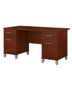 Bush Furniture Somerset Office Desk, 60inW, Hansen Cherry, Standard Delivery