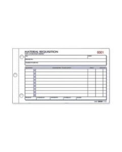 Rediform Material Requisition Purchasing Forms - 50 Sheet(s) - 2 PartCarbonless Copy - 7 7/8in x 4 1/4in Sheet Size - White, Yellow - Black Print Color - 1 Each