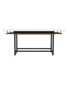 Safco Mirella Standing-Height Conference Table Base, 42inH x 96inW x 47-1/4inD, Sand Dune/Black