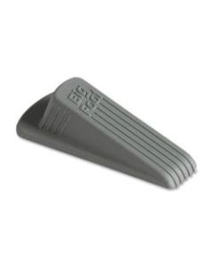 Master Caster Big Foot Doorstops, 1 1/4inH x 2inW x 4 3/4inD, Gray, Pack Of 2