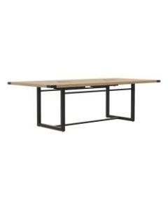 Safco Mirella Sitting-Height Conference Table, 29-1/2inH x 96inW x 47-1/4inD, Sand Dune/Black