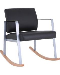 Lorell Healthcare Seating Rocking Guest Chair, Black