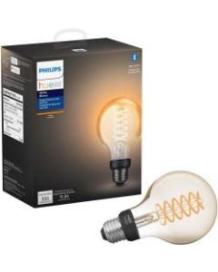 Philips 1-pack G25 E26 Filament Globe - 7 W - 40 W Incandescent Equivalent Wattage - 120 V AC - 530 lm - Globe - G25 Size - Warm White Light Color - E26 Base - 15000 Hour - 3320.3 deg.F (1826.8 deg.C) Color Temperature - 80 CRI