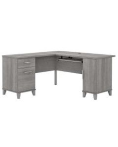 Bush Furniture Somerset 60inW L-Shaped Desk, Platinum Gray, Standard Delivery
