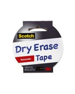 Scotch Dry Erase Tape, 1.88in x 5 Yd., White