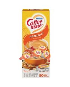 Nestle Coffee-mate Liquid Creamer, Hazelnut Flavor, 0.38 Oz Single Serve x 50