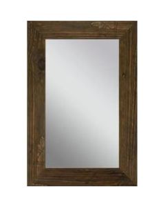 PTM Images Framed Mirror, Wooden, 36inH x 24inW, Natural Brown