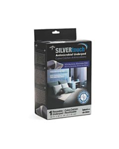 Silvertouch Underpads With Antimicrobial Protection, 36in x 32in, Gray, 2 Underpads Per Pack, Case Of 3 Packs