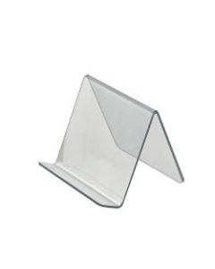 Azar Displays Tabletop Easels, Acrylic, 4 1/8inH x 5inW x 5inD, Clear, Pack Of 10
