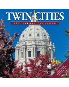 Willow Creek Press Scenic Monthly Wall Calendar, 12in x 12in, Twin Cities, January To December 2022