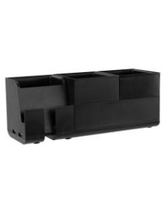 Bostitch Office Konnect Stackable 4-Piece Desk Organization Kit, Black