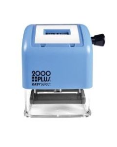 2000 PLUS Date Line Dater Easy Select Self-Inking Date Line Dater Stamp, 1in  x 5/32in Impression, Black Ink