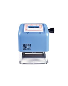 2000 PLUS Easy Select Self-Inking Date/Phrase Stamp, PAID, 1-7/8in x 1in Impression, Red Ink