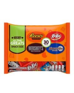 Hersheys All-Time Greats Snack-Size Assortment, 30 Oz, Pack Of 2 Bags