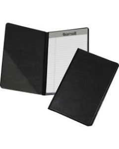 Samsill Classic Pad Folio - 5 1/2in x 8 1/2in - Vinyl - Black - 1 Each