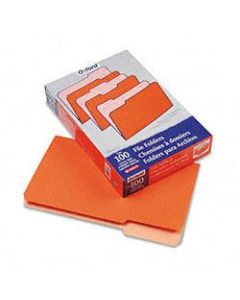 Pendaflex Two-Tone Color File Folders, Legal Size, Orange, Box Of 100
