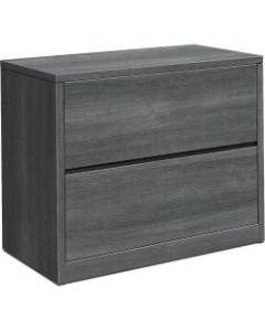 HON 10500 Series 36inW 2-Drawer Lateral File Cabinet, Sterling Ash