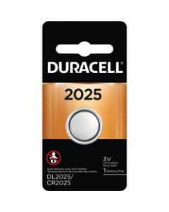 Duracell 2025 Lithium Security Batteries - For Medical Equipment, Security Device, Health/Fitness Monitoring Equipment, Electronic Device - CR2025 - 3 V DC - 24 / Carton