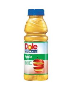 Dole Bottled Apple Juice - Apple Flavor - 15.20 fl oz (450 mL) - Bottle - 12 / Carton