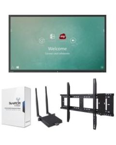 ViewSonic ViewBoard IFP9850 Device Management Bundle 1 - 98in Diagonal Class 97.5in viewable LED display - interactive - with optional slot-in PC capability and touchscreen multi touch - 4K UHD 2160p 3840 x 2160