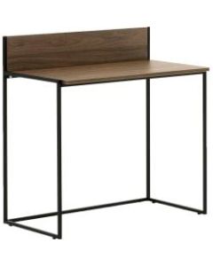 Allermuir Crate 36inW Compact Desk With Upstand, Walnut/Black
