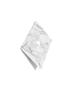 iBenzer Neon Party - Notebook top and rear cover - 13in - white marble - for MacBook Pro 13.3in (Late 2016, Mid 2017)