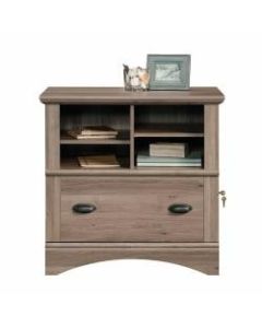 Sauder Harbor View 32inW Lateral 1-Drawer File Cabinet, Salt Oak