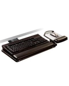 3M Sit/Stand Adjustable Keyboard Tray, Black