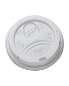 Georgia-Pacific Pro Dixie Dome Hot Cup Lids, Large, White, 10 Sleeves Per Pack, Case Of 100 Packs