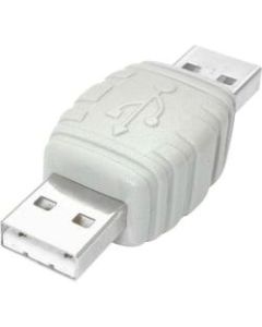StarTech.com USB A to USB A Cable Adapter M/M - 1 x Type A Male USB - 1 x Type A Male USB - White