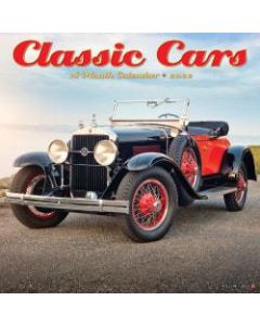 Willow Creek Press Hobbies Monthly Wall Calendar, 12in x 12in, Classic Cars, January To December 2022