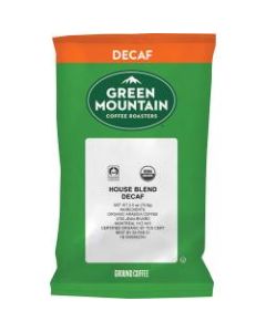 Green Mountain Coffee Single-Serve Packets, Decaffeinated, Fair Trade Organic House Blend, Carton Of 50