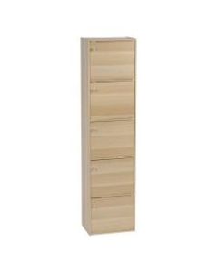 IRIS Yama 5-Door Shelf, Light Brown