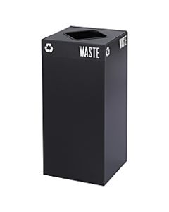 Safco Recycling Receptacle, 31 Gallon, Black