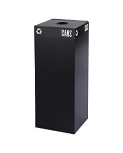 Safco Recycling Receptacle, 37 Gallon, Black