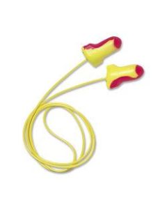 Sperian Reusable Corded Foam Ear Plugs, Pink/Yellow, Box Of 100