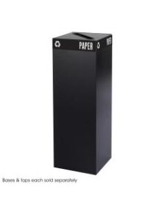 Safco Recycling Receptacle, 42 Gallon, Black