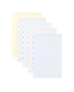 TUL Discbound Refill Pages, Junior Size, Narrow Ruled, 50 Sheets, Assorted Colors