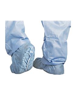 Medline Skid-Resistant Scrub Shoe Covers, Blue, Pack Of 100