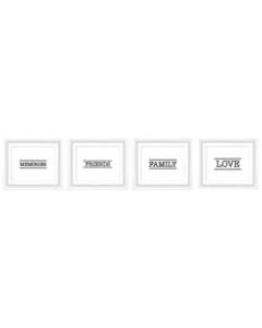 PTM Images Expressions Framed Wall Art, Memories Set, 12inH x 14inW, White
